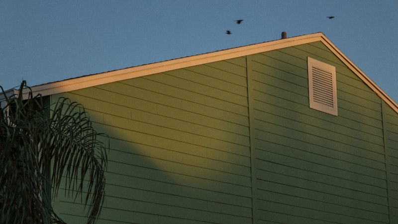 A home with lap siding on its exterior